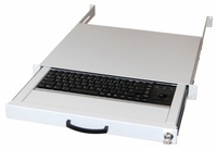 Aixcase AIX-19K1UKDETB-W - Full-size (100%) - USB + PS/2 - QWERTZ - White