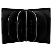 MEDIARANGE BOX18 - DVD case - 12 discs - Black - Plastic - 120 mm - 136 mm