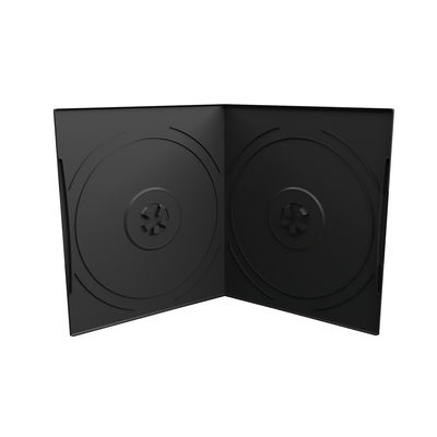 MEDIARANGE BOX10-2 - DVD case - 2 discs - Black - Plastic - 120 mm - 125 mm