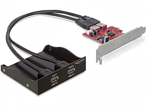 [1651358000] Delock 61775 - PCIe - USB 3.2 Gen 1 (3.1 Gen 1) - 5000 Mbit/s - Verkabelt - Windows XP/XP-64/Vista/Vista-64/7/7-64 - Linux