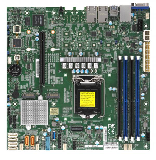 Supermicro X11SCM-F - Motherboard - micro ATX - Mainboard - Intel Sockel 1151 (Core i)