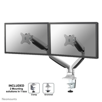 Neomounts by Newstar Select monitor arm desk mount - Clamp/Bolt-through - 9 kg - 25.4 cm (10") - 81.3 cm (32") - 100 x 100 mm - Silver