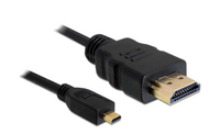 [1654127000] Delock 82664 - 2 m - HDMI Type A (Standard) - HDMI Type D (Micro) - 4096 x 2160 pixels - Black