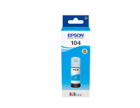 [6422692000] Epson 104 EcoTank Cyan ink bottle - Cyan - Epson - EcoTank ET-4700 EcoTank ET-2726 EcoTank ET-2720 EcoTank ET-2715 EcoTank ET-2714 EcoTank ET-2712... - 65 ml - Inkjet - Multicolour