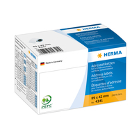 HERMA Adressetiketten für Schreibmaschinen auf Rollen 89x42 mm weiß Papier matt 250 St. - Weiß - Papier - Matte - Deutschland - 8,9 cm - 4,2 cm