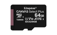 [7842612000] Kingston Canvas Select Plus - 64 GB - MicroSDXC - Class 10 - UHS-I - 100 MB/s - 85 MB/s