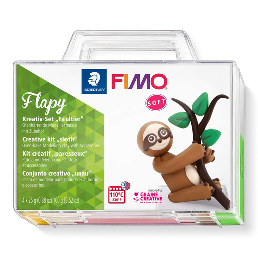 STAEDTLER FIMO Flapy - Knetmasse - Beige - Braun - Schokolade - Grün - Erwachsene - 4 Stück(e) - 4 Farben - 110 °C