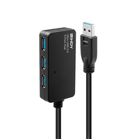 [2933637000] Lindy USB 3.0 Active Extension Pro 4 Port Hub - Hub - 4 x SuperSpeed USB 3.0