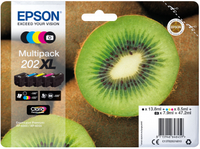 Epson Kiwi Multipack 5-colours 202XL Claria Premium Ink - High (XL) Yield - Pigment-based ink - Dye-based ink - 13.8 ml - 8.5 ml - 1 pc(s)