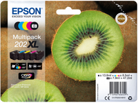 [5775251000] Epson Kiwi Multipack 5-colours 202XL Claria Premium Ink - Hohe (XL-) Ausbeute - Tinte auf Pigmentbasis - Tinte auf Farbstoffbasis - 13,8 ml - 8,5 ml - 1 Stück(e)