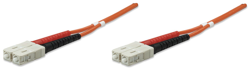 [1249131000] Intellinet Glasfaser LWL-Anschlusskabel - Duplex - Multimode - SC/SC - 50/125 µm - OM2 - 1 m - orange - 1 m - OM2 - SC - SC - Männlich/Männlich - Orange