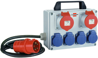 Brennenstuhl BKV 2/4 T IP44 - Basic - Black - Blue - Grey - Red - 6 AC outlet(s) - CEE 5p - 2 m - 400 V