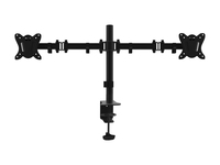 [6672626000] Equip 13"-27" Articulating Dual Monitor Desk Mount Bracket - Clamp - 16 kg - 33 cm (13") - 68.6 cm (27") - 100 x 100 mm - Black