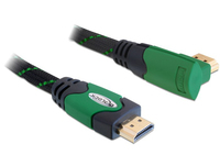 Delock 2m High Speed HDMI 1.4 - 2 m - HDMI Typ A (Standard) - HDMI Typ A (Standard) - 4096 x 2160 Pixel - 3D - Schwarz - Grün