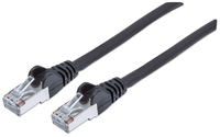 Intellinet Network Patch Cable - Cat6 - 30m - Black - Copper - S/FTP - LSOH / LSZH - PVC - RJ45 - Gold Plated Contacts - Snagless - Booted - Lifetime Warranty - Polybag - 30 m - Cat6 - S/FTP (S-STP) - RJ-45 - RJ-45