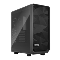 Fractal Design Meshify 2 Compact - Tower - PC - Black - ATX - micro ATX - Mini-ITX - Steel - Tempered glass - Gaming