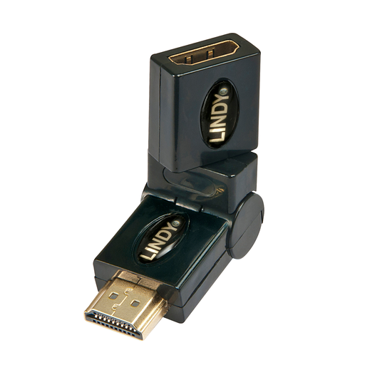 [1251345000] Lindy HDMI 360 Degree Adapter - HDMI M - HDMI FM - Black