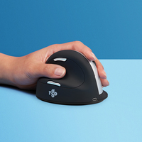 [9243205000] R-Go HE Mouse R-Go  - Ergonomische Maus - Groß (Handlänge über 185mm) - linkshändig - drahtlose - Linkshändig - Vertikale Ausführung - RF Wireless - 2500 DPI - Schwarz