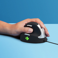 [9243206000] R-Go HE Break R-Go Mouse - Ergonomische Maus - Anti-RSI-Software - Mittel (Handlänge 165-185mm) - Linkshändig - Kabelgebunden - Linkshändig - Vertikale Ausführung - USB Typ-A - 3500 DPI - Schwarz