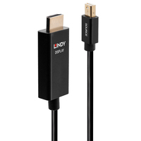 [9634266000] Lindy Videokabel - Mini DisplayPort (M) bis HDMI (M) - 3 m