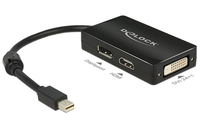 [4090760000] Delock DisplayPort-Adapter - Mini DisplayPort (M) bis DVI-D, HDMI Type A, DisplayPort (W) - 16 cm
