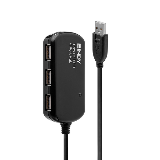 [1205077000] Lindy USB 2.0 Aktiv-Verlängerungs-Hub Pro - Kabel