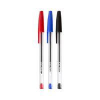 Genie 40000 - Clip - Stick-Kugelschreiber - Schwarz - Blau - Rot - 50 Stück(e)
