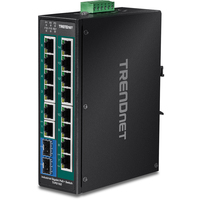 TRENDnet TI-PG162 - Unmanaged - Gigabit Ethernet (10/100/1000) - Full duplex - Power over Ethernet (PoE) - Wall mountable