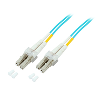 [5086112000] EFB Elektronik Duplex Jumper LC-LC 50/125µ, OM3, LSZH, aqua, 2.0mm, 30m