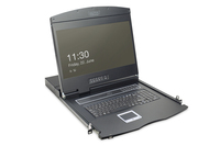 [6626369000] DIGITUS Modulare Konsole mit 19" TFT (48,3cm), 16-Port KVM & Touchpad, deutscher Tastatur