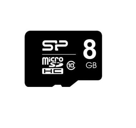 Silicon Power Micro SDHC incl. SD Adapter 8GB Class 10 - High Capacity SD (MicroSDHC)
