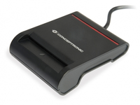 Conceptronic Smart ID Card Reader - USB 2.0 - Black - 63 g