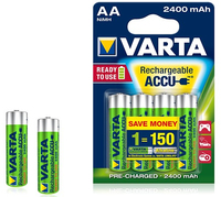Varta -56756B - Rechargeable battery - AA - Nickel-Metal Hydride (NiMH) - 1.2 V - 4 pc(s) - 2400 mAh