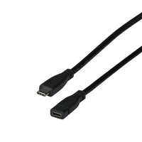 EFB Elektronik EBUSBC-USBC10GE.1 - 1 m - USB C - USB C - USB 3.2 Gen 2 (3.1 Gen 2) - 10000 Mbit/s - Black