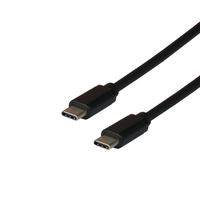 [13063556000] EFB Elektronik EBUSBC-USB20CK.1 - 1 m - USB C - USB C - USB 2.0 - 480 Mbit/s - Black