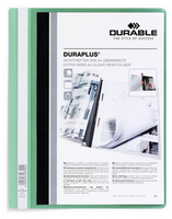 [437753000] Durable DURAPLUS - A4 - Green - Transparent - Portrait - 1 pockets - Paper