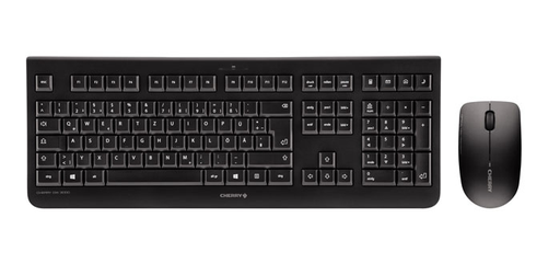 [3534631000] Cherry DW 3000 - Tastatur - 1.200 dpi Optisch - 3 Tasten AZERTY - Schwarz