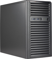 Supermicro CSE-731I-404B - Mini Tower - Server - Black - micro ATX - HDD - Network - Power - System - Kensington