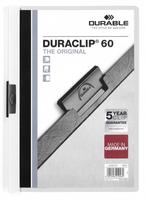[438958000] Durable Klemm-Mappe Duraclip Original 60 A4 weiß - Bürokleinmaterial - A4