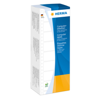 [435172000] HERMA Computer labels continous 88.9x48.4 mm 1 row white paper matt 3000 pcs. - White - Self-adhesive printer label - Cellulose - Paper - Dot matrix - Matte - PEFC