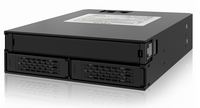 Icy Dock MB994IPO-3SB - 2x 2.5" - Storage drive tray - Black - 1 fan(s) - 4 cm - 6 Gbit/s