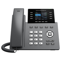 [11661739000] Grandstream GRP2624 - IP Phone - Black - Wired handset - In-band - Out-of band - SIP info - Supervisor - User - 8 lines