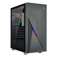 [11010175000] AZZA Zeno - Midi Tower - PC - Black - ATX - EATX - micro ATX - Mini-ITX - Steel - Tempered glass - Multi