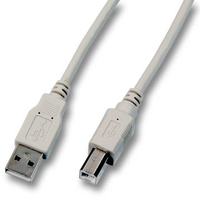EFB Elektronik USB2.0 Anschlusskabel A-B, St.-St., 0,5m, grau, Classic