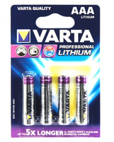 [1896309000] Varta Professional Lithium AAA - Single-use battery - AAA - Lithium - 1.5 V - 4 pc(s) - 1100 mAh