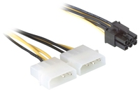 [735591000] Delock Power Cable for PCI Express Card - 0.15m - 0.15 m