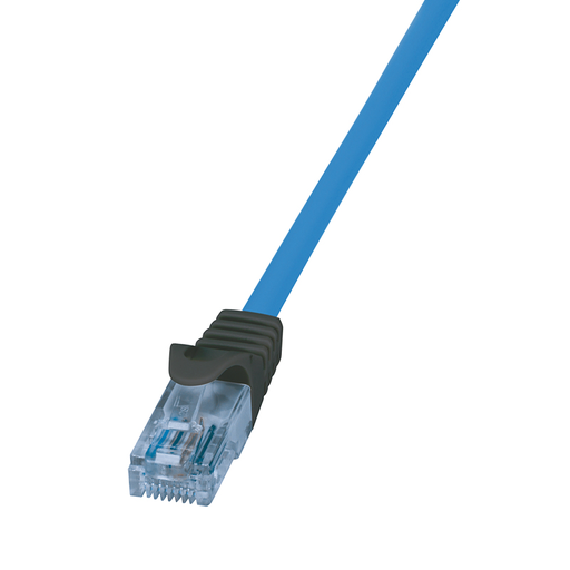 LogiLink CPP005 - Patchkabel Cat.6A U/UTP blau 5 m - Network - CAT 6a