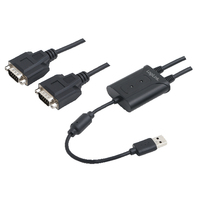 [2675237000] LogiLink AU0031 - Black - USB Type-A - DB-9 - Male - Male - 201 mm