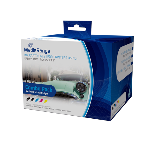 MEDIARANGE MRET129 - Dye-based ink - Photo black,Photo cyan,Photo magenta,Photo yellow - Epson - Multi pack - - Epson T1291-T1294 - 5 pc(s)