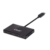 [5891335000] Club 3D Multi Stream Transport (MST) Hub DisplayPort 1.2 Quad Monitor USB Powered